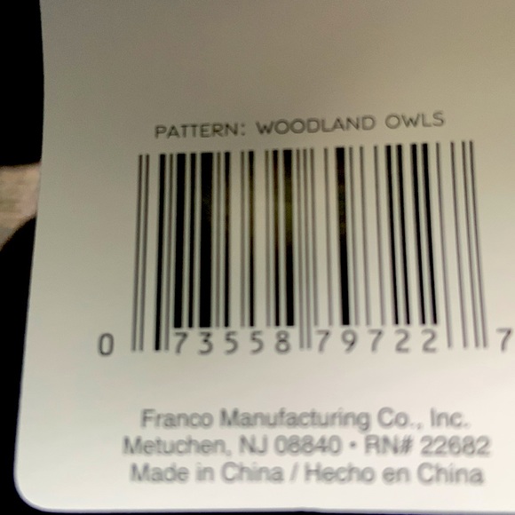 Hand Crafted Crocheted Top Hanging Blue Owls Kitchen or Bathroom Hand Towel - Picture 3 of 3